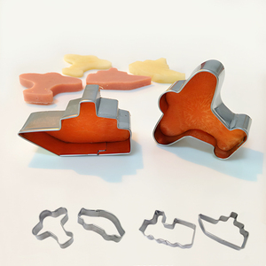 小尺寸交通工具饼干模具不锈钢diy切水果片装饰烘焙汽车飞机包邮