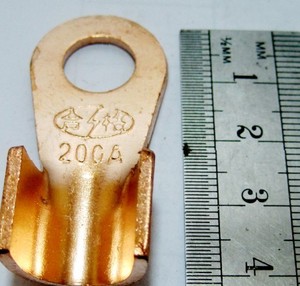 上开铜开头接头 接线端子 铜开口接头100A 电力金具