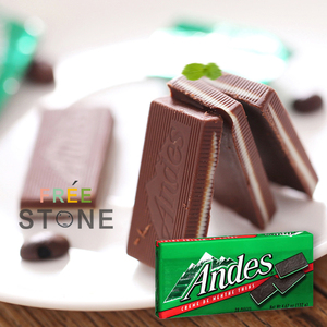 美国进口Andes单层安迪士薄荷味夹心巧克力片132g代可可脂安迪斯