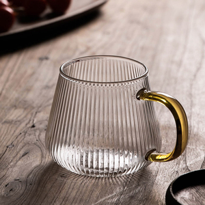 耐高温大容量玻璃杯子可加热家用喝水杯高颜值大肚杯早餐杯