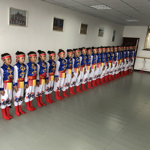 儿童蒙古演出服男女童蒙古族筷子舞蹈服装驯马小荷风采舞动的旋律