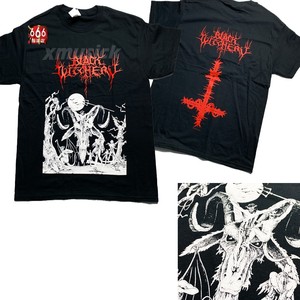 BLACK WITCHERY Satanic黑死金属官方正品美式男士短袖T恤666摇滚