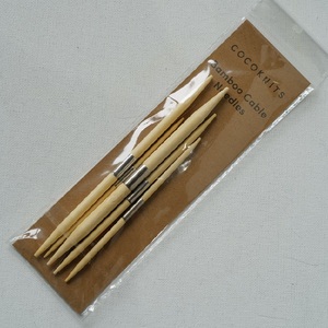 美国编织设计师COCOKNTIS品牌竹制可磁铁吸附编织麻花针一包5根