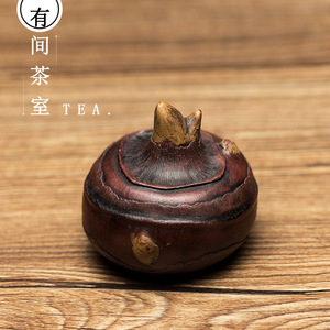 茶宠摆件精品紫砂仿真荸荠茶玩雕塑趣味手把件样板房家居装饰礼品