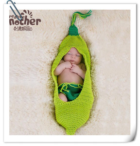 新生儿摄影服装帽子裤子睡袋可爱宝宝月子照套装影楼婴儿拍摄道具