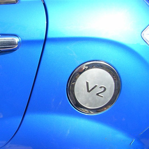 天津一汽威志V2威乐夏利N3 N5 N7专用不锈钢油箱盖贴改装装饰配件