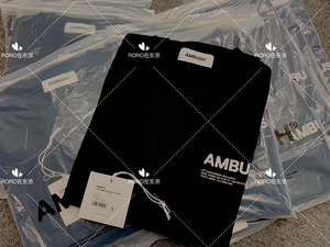 现货正品日本限定Ambush 原宿本店5周年纪念款刺绣短袖Tee