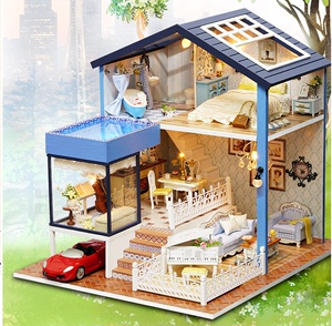 成品弘diy小屋西雅图别墅手工制作房子拼装建筑模型玩具人气礼物