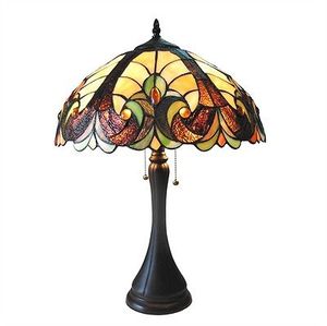 代购蒂芙尼风格维多利亚时代设计漂亮彩色玻璃台灯客厅书桌卧室