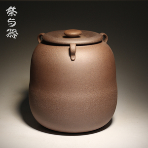 茶与器台湾陶作坊岩泥一斤之一茶叶罐普洱岩茶保存茶韵提香气茶仓
