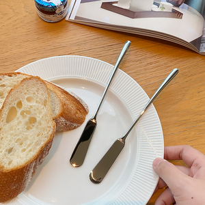 本店爆品同款奶油刀~1810不锈钢黄油果酱抹刀花生奶酪面包涂抹刀