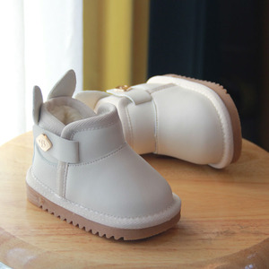 冬季1-2岁女宝宝棉鞋加绒加厚软底学步男婴儿防水小童保暖雪地靴3