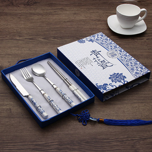 青花瓷餐具 民间手工艺品 中国风 特色出国会议礼品小礼物送老外