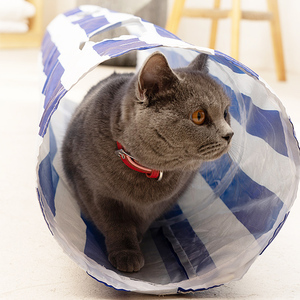 猫隧道通道猫窝滚地龙组合四季通用逗猫玩具可折叠猫咪用品猫玩具