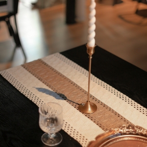 美式复古棉麻餐桌桌旗茶几电视柜长条桌布布艺餐桌垫装饰布原木风