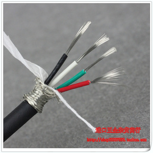 进口电缆电线 日本4芯0.5平方屏蔽信号控制线 耐油柔软镀锡