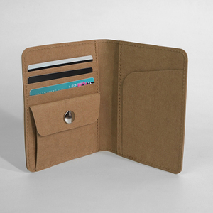 水洗牛皮纸包多功能便携护照夹机票卡保护套收纳包证件包随身钱夹