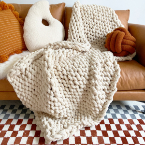 纯色休闲毯ins风粗毛线针织毯摩洛哥沙发盖毯床尾毛毯夏季空调被