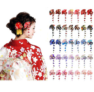 和风发饰新款樱花洛丽塔和风头饰日本日系和服浴衣发夹