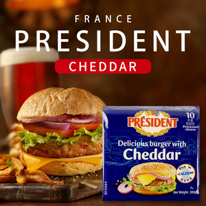 总统汉堡奶酪片芝士片进口干酪车达芝士片面包早餐奶酪片 cheese