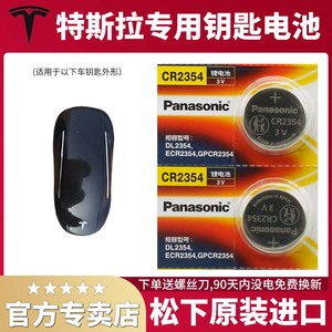 松下cr2354纽扣电池3V锂仪器仪表适用于特斯拉汽车遥控器钥匙面包机电子2粒车钥匙手表盒子遥控主板人体秤