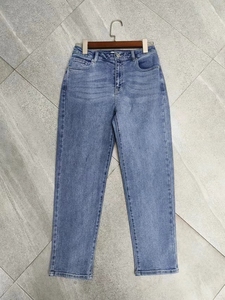 出口韩国原单GS时尚休闲小直筒哈伦牛仔裤