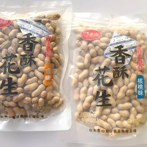 泰山小花生核桃味卤味小白沙煮制袋装300克零食带自封口