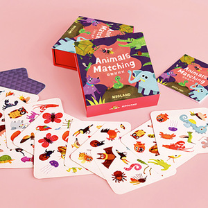 绿龙岛动物对对碰疯狂对对对卡片配对游戏幼儿童启蒙认知桌游玩具