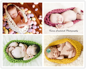儿童摄影服装新生婴儿满月百天照片拍摄衣服毛线睡袋宝宝写真道具