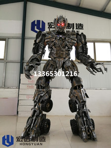 变形金刚大型真人版可穿戴机器人铠甲盔甲威震天cos服装暖场道具