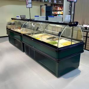 雪锐龙商用风冷展示柜新升级双面圆弧玻璃凉菜熟食保鲜柜商超生鲜