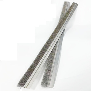 密封钢刷304不锈钢钢丝刷滤网清洁毛刷工业用条刷可定制