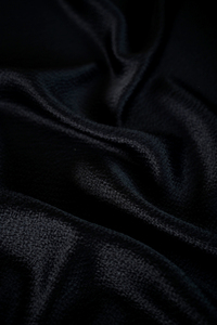 现货 意大利进口 Dior di0r 新款 重磅黑色缎面真丝提花面料布料
