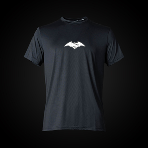 蝙蝠 超人速干短袖冰丝T恤男潮宽松夏季反光跑步运动健身衣服