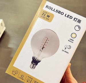 宜家国内代购罗尔斯博LED灯泡节能灯泡灯泡暖光暖黄家用螺口照明