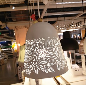 正品宜家IKEA代购索尔斯库吊灯白色黄铜色安全简约耐用