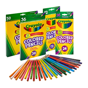 美国crayola绘儿乐12色24色36色50色填色铅笔儿童彩色铅笔68-4012