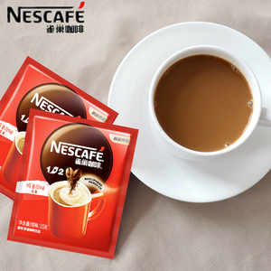 雀巢咖啡散装方包1+2低糖醇香经典香醇原味奶香特浓速溶咖啡豆粉