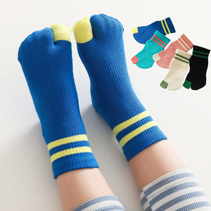 袜子铺子2023纯棉儿童二趾袜无骨无缝 运动休闲分趾袜学生男女童