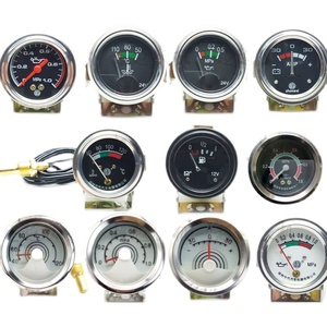 农用车水温表 直感机油压力表 12V24V 电流表 气压表 燃油表包邮