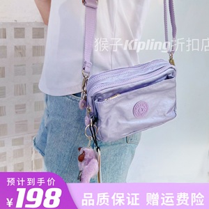 Kipling新款腰包迷你斜挎包时尚胸包百搭小包包轻便单肩包猴子包