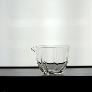 谈得来 高硼硅玻璃梅花口公杯 玻璃分茶器公道杯 茶道零配件 新品