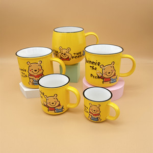 雅诚德迪士尼美尼杯小熊维尼杯卡通儿童水杯办公室茶杯家用陶瓷杯