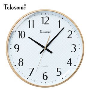 TELESONIC/天王星时钟静音居家挂钟创意大气北欧现代简约钟表