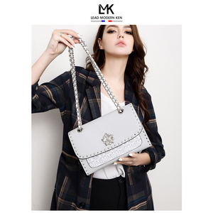 法国MK奢侈品名牌包包真皮女包大牌高级链条包质感单肩斜挎包百搭