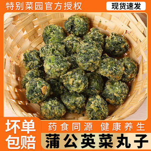 特别菜园蒲公英菜丸子300g速冻制品熟食油炸烹饪营养早餐火锅素食