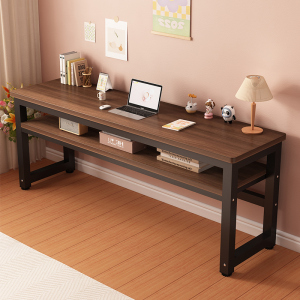 实木长条桌面家用简易窄桌书桌卧室电脑桌学生写字工作台长方桌子