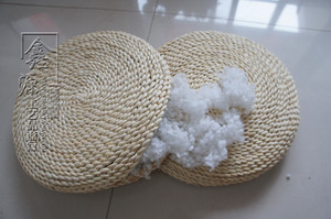 包邮田园草编坐垫瑜伽垫 可用于榻榻米茶几配套使用休闲丝绵内芯