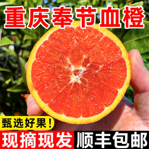 重庆奉节中华红心肉血橙10斤新鲜水果当季现摘大橙子甜橙整箱包邮