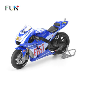 乐加 YZR-M1公路赛车1:18拼装摩托车模型仿真DIY组装玩具摆件礼品